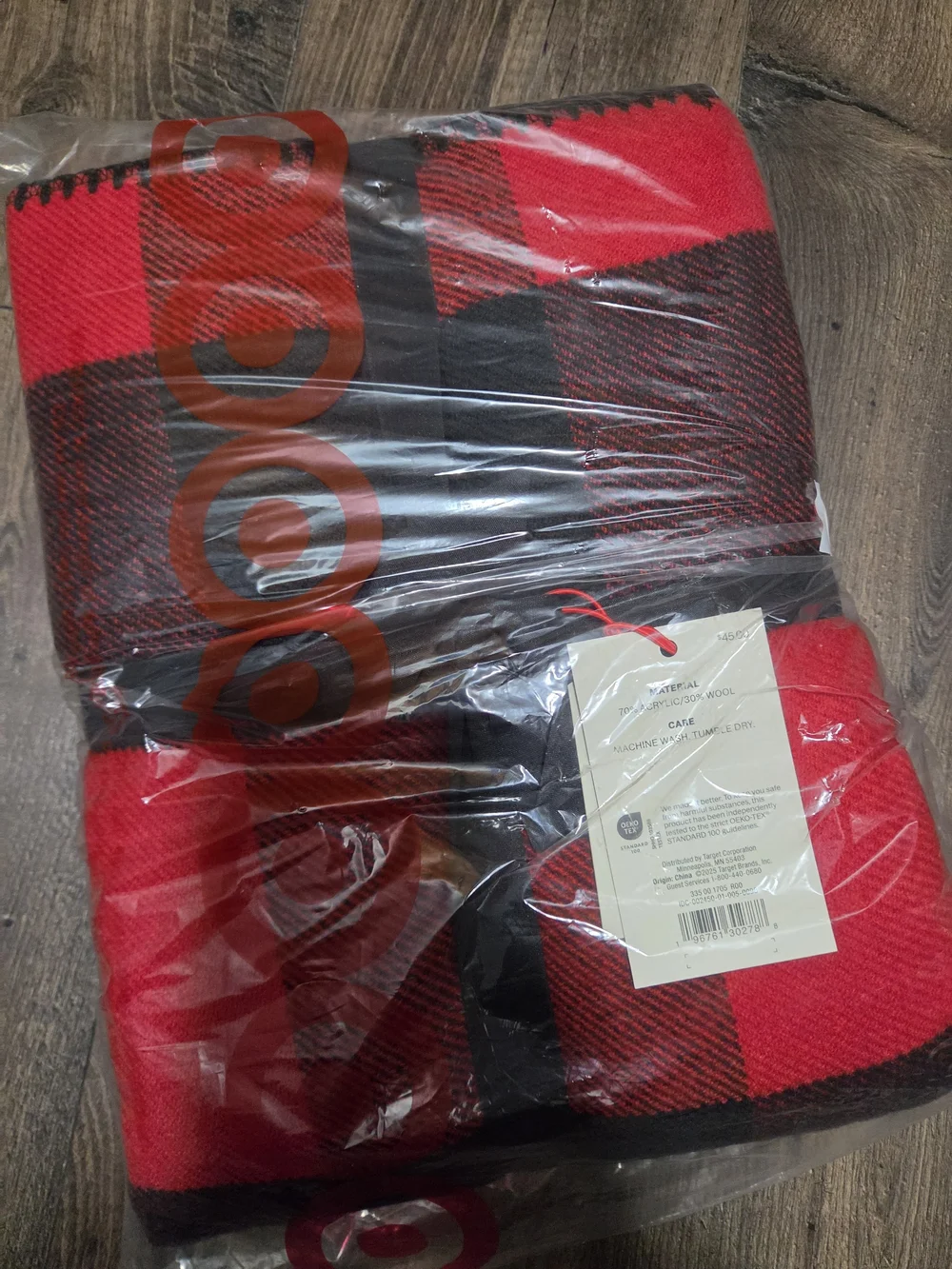 Target Red and Black Buffalo Check Throw Blanket